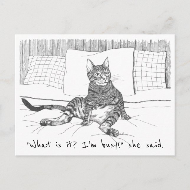 Postal postal: "¿Qué quieres?" (Lily) (Anverso)