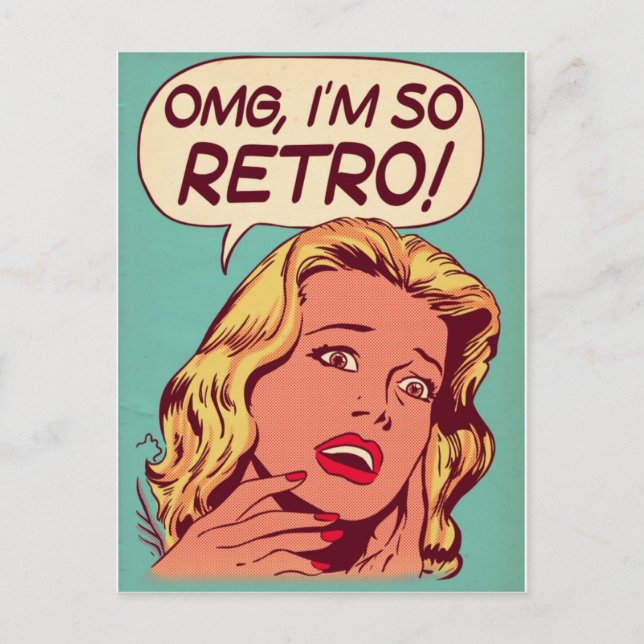 Postal postal, retro, mujeres (Anverso)