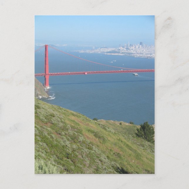 Postal Postal: San Francisco, puente Golden Gate (Anverso)