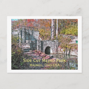 Postal postal, "SIDE CUT METRO PARK/MAUMEE,OHIO USA"