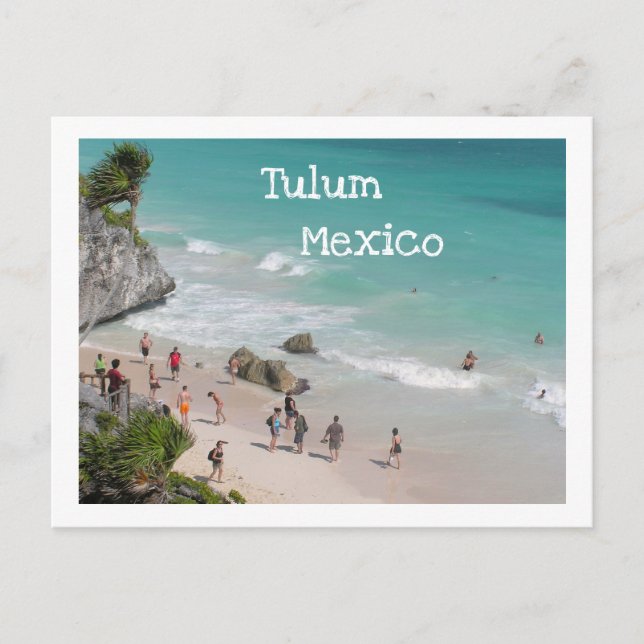 POSTAL POSTAL/TULUM, MÉXICO/RUINAS SOBRE LA PLAYA (Anverso)