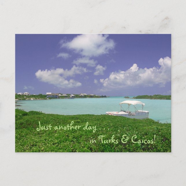 Postal postal/ "Un día más en Turcas y Caicos" (Anverso)