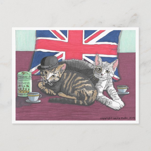 Postal Postal: Un lugar de té (Tricia) (Anverso)