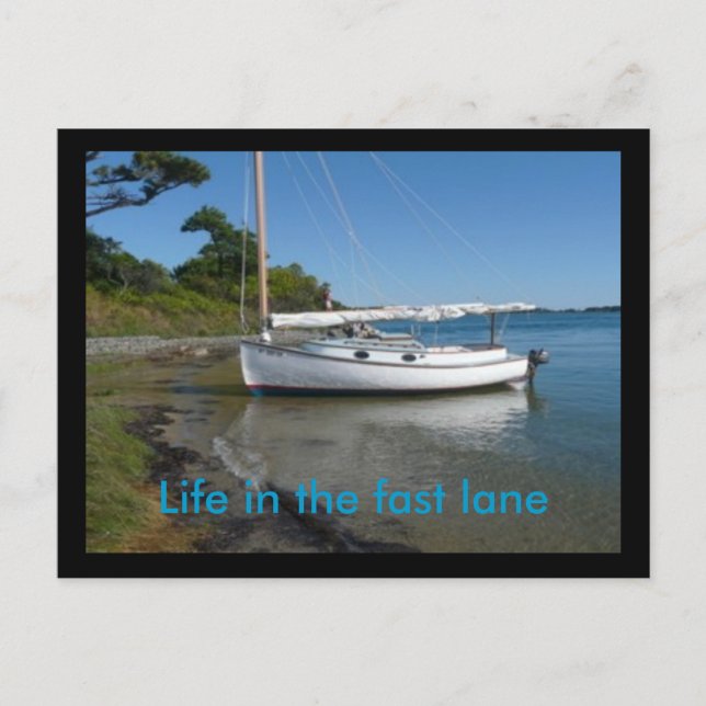 Postal Postal:Vida en el carril rápido (Anverso)
