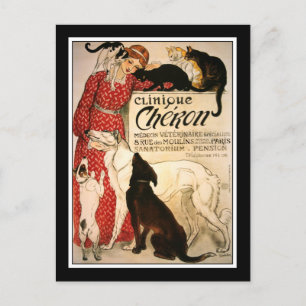 Postal Postal: Vintage Steinlen "Clinique Cheron"