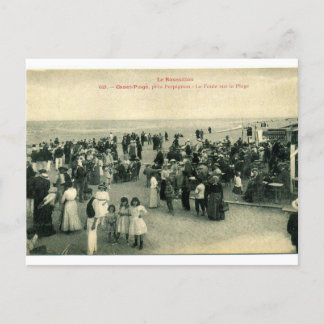 Postal postale a la carta ancienne "Canet plage 66 France