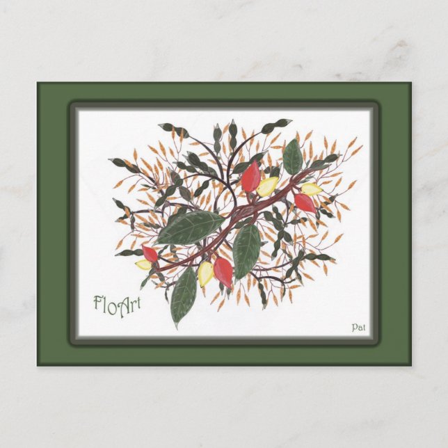 Postal postale a la carta FloArt (Anverso)