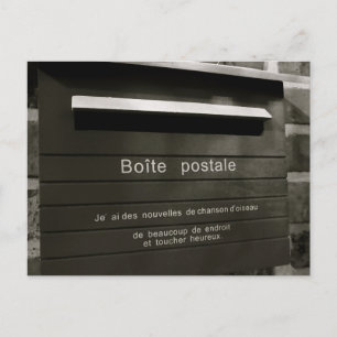 Postal Postale de boite