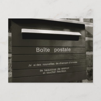 Postal Postale de boite
