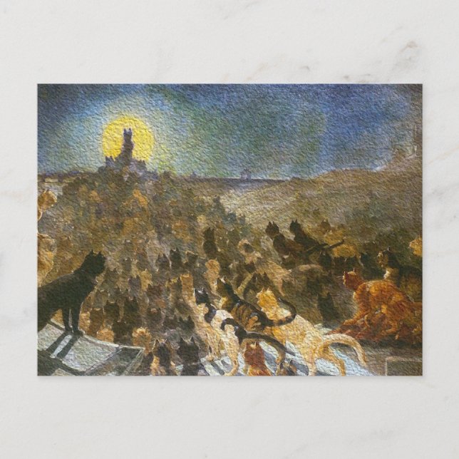Postal ¡Postales de Ciudad del Gato! Théophile Steinlen V (Anverso)