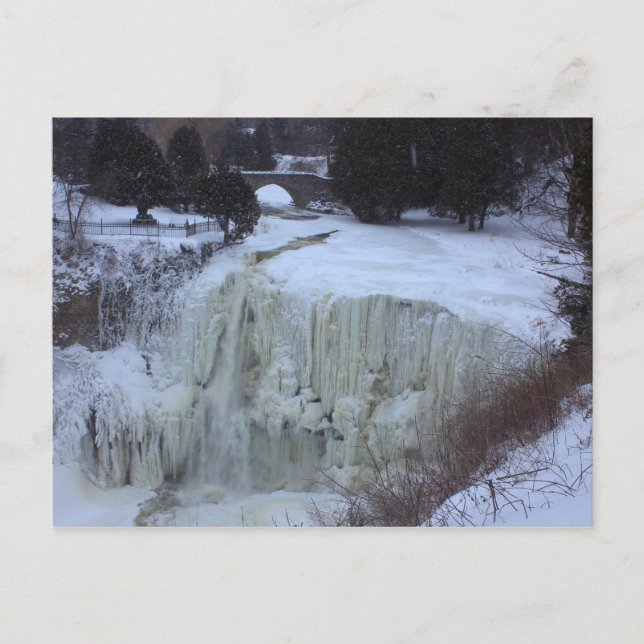 Postal Postales, Webster Falls, Hamilton, Ontario, Canadá (Anverso)