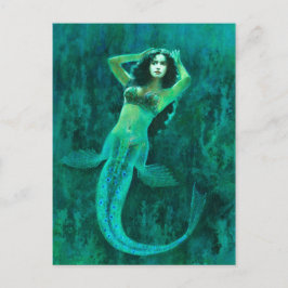 Postal Postard para sirenas vintage