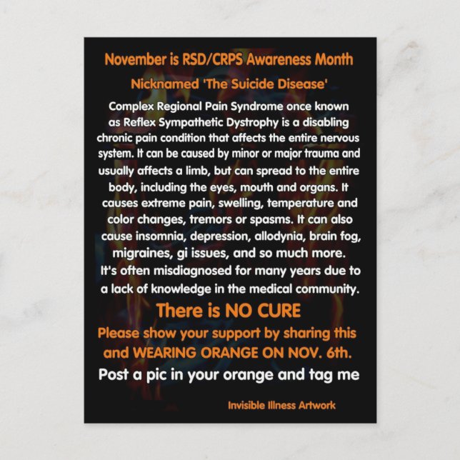 Postal POSTCAR...RSD/CRPS - Noviembre es un aviso de RSD/ (Anverso)