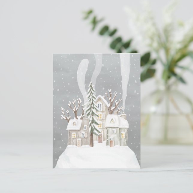 Postal Postcard (10,8 x 14,2 cm) - Winter Scene (Anverso de pie)