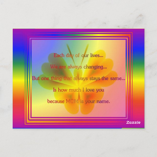 POSTAL POSTCARD 14.05.03.07.01.DÍA DE LA MADRE (Reverso)