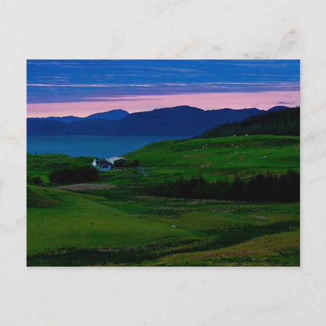 Postal Postcard 1 del castillo de Glengorm (Anverso)