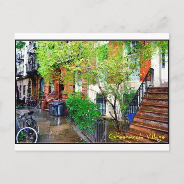 Postal Postcard 1 - Greenwich Village, NYC (Anverso)