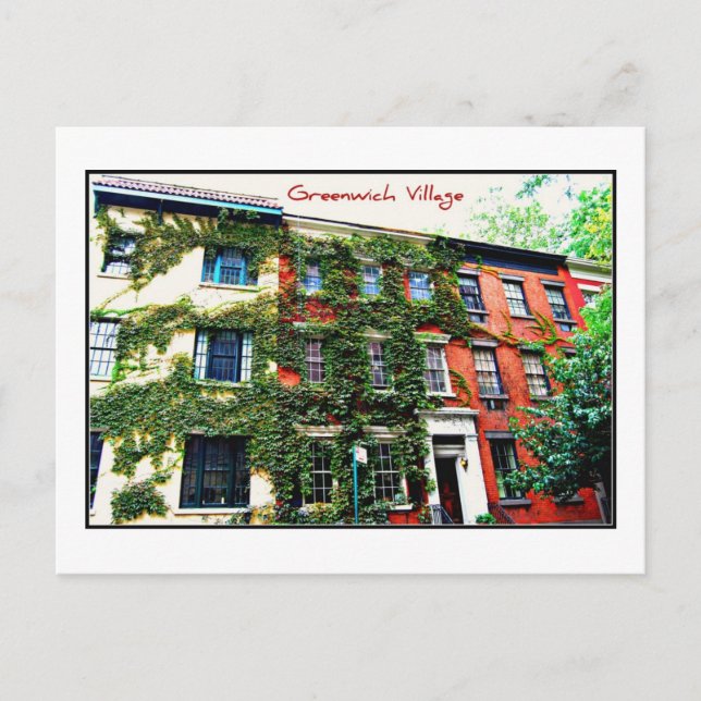 Postal Postcard 4 - Greenwich Village, NYC (Anverso)