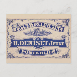 Postal Postcard Absinthe Deniset