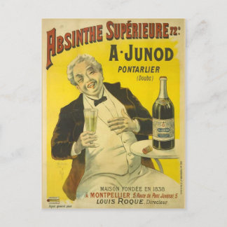 Postal Postcard Absinthe Junod