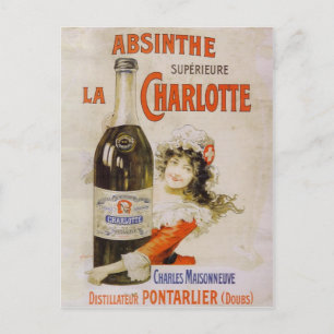 Postal Postcard Absinthe La Charlotte