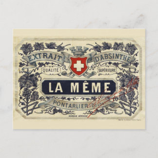 Postal Postcard Absinthe La Même