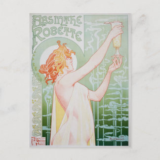 Postal Postcard Absinthe Robette