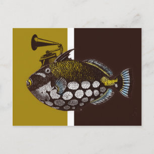 Postal Postcard abstracto de payaso