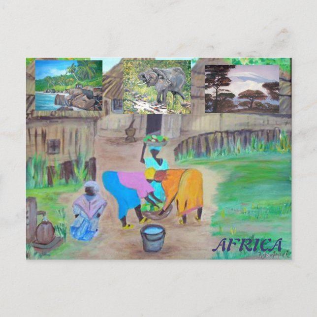 Postal Postcard - África (Anverso)