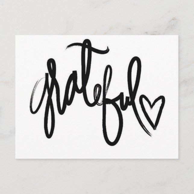 Postal Postcard agradecido (Anverso)