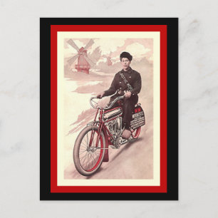 Postal Postcard Alrededor De La Motocicleta M-M Tour Mund