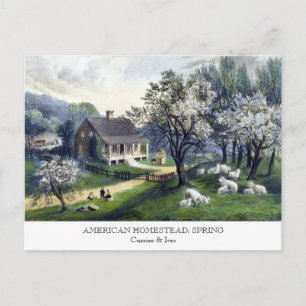 Postal Postcard - AMERICANO HOMESTEAD: Primavera
