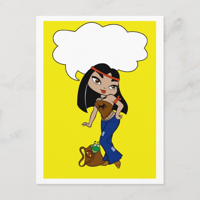Postal Postcard amigable (Anverso)