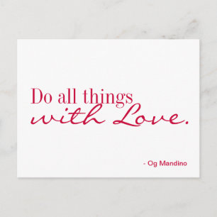 Postal Postcard - Amor