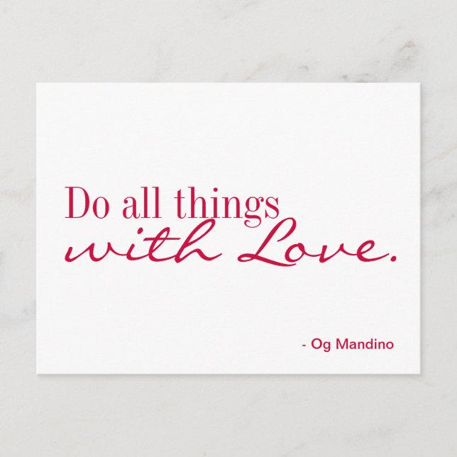 Postal Postcard - Amor (Anverso)