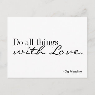 Postal Postcard - Amor