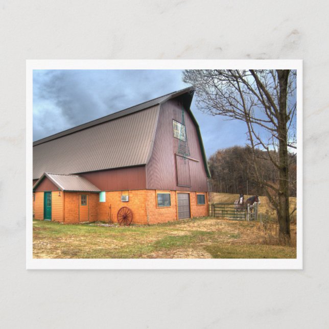 Postal Postcard, Anderson Barn (Anverso)