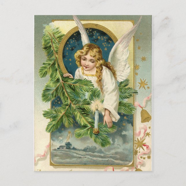 Postal Postcard - Ángel Evergreen (Anverso)