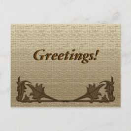 Postal Postcard - Angle Irons and Linen