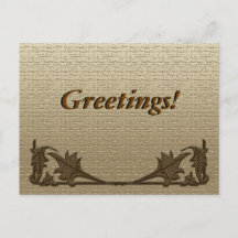 Postcard - Angle Irons and Linen