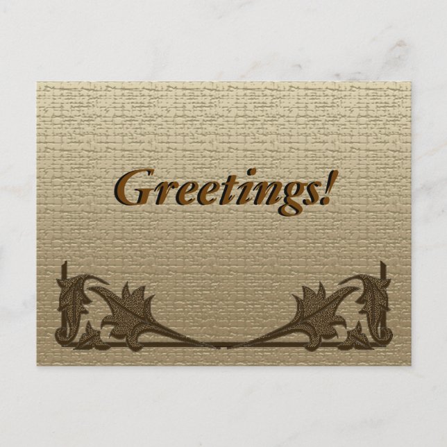 Postal Postcard - Angle Irons and Linen (Anverso)