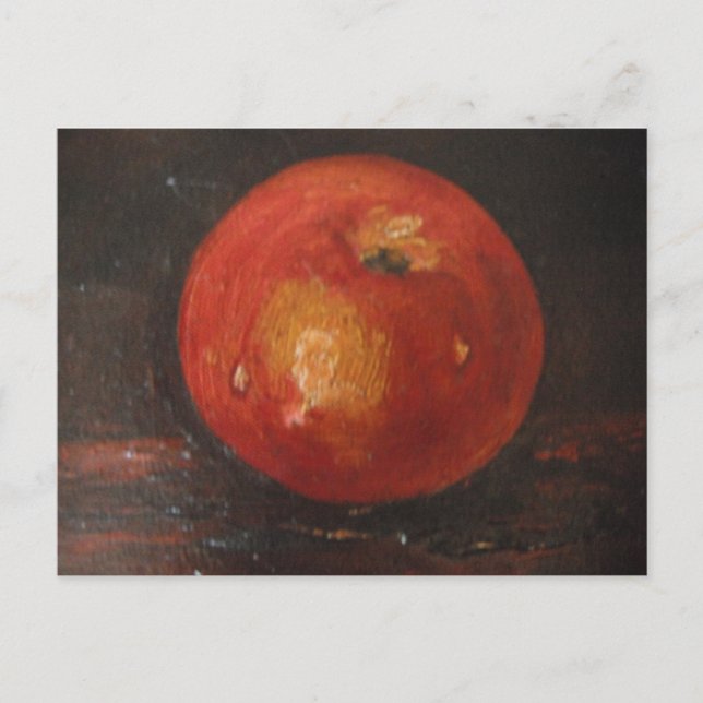 Postal Postcard Ann Hayes pintando Apple (Anverso)
