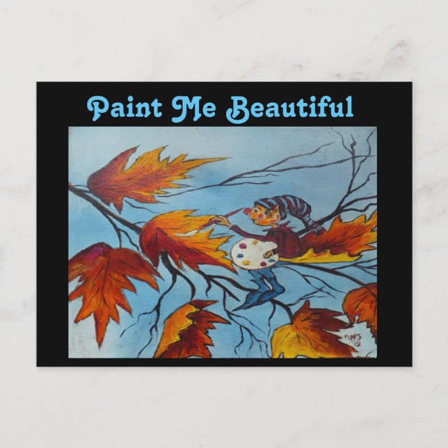 Postal Postcard Ann Hayes Pintura de Pixie (Anverso)