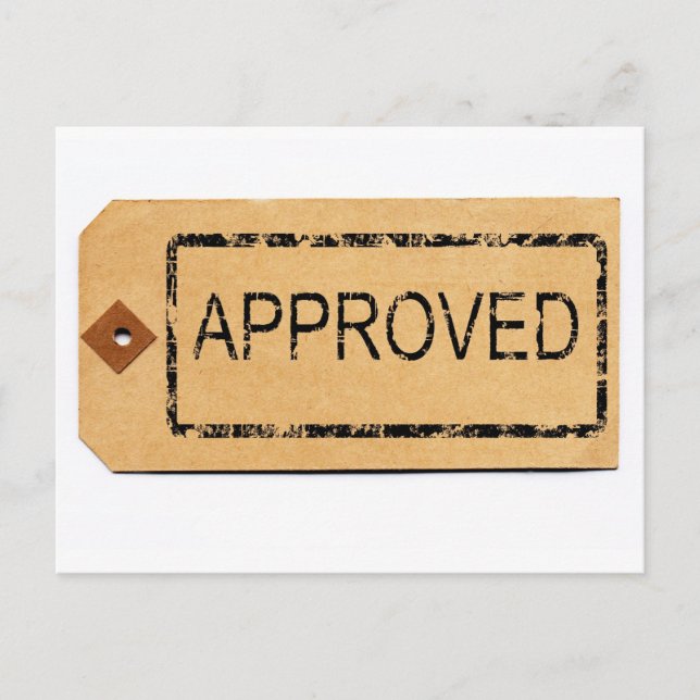 Postal Postcard aprobado (Anverso)