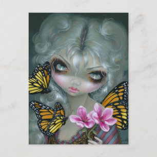 Postal Postcard "Atrayendo Mariposas"