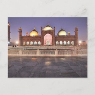 Postal Postcard Badshahi Mosque in Lahore, Pakistan