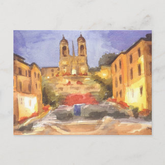 Postal Postcard Bella Artes- Plaza de España, Roma