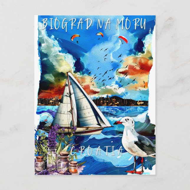 Postal Postcard - Biograd na Moru (Anverso)