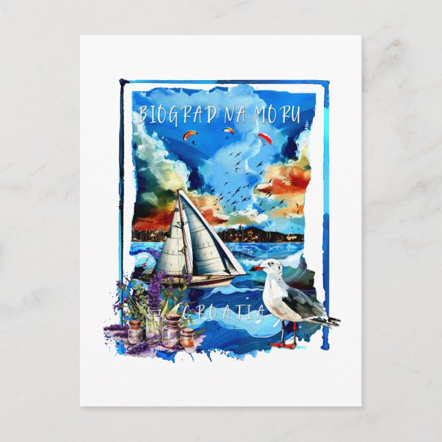 Postal Postcard - Biograd na Moru (Anverso)