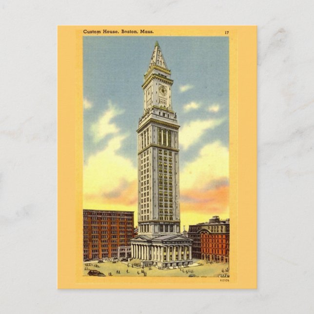 Postal Postcard, Boston, Massachusetts (Anverso)